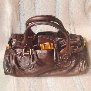 Chloé Paddington Chocolate Brown Leather Bag EUC Vintage Y2K
